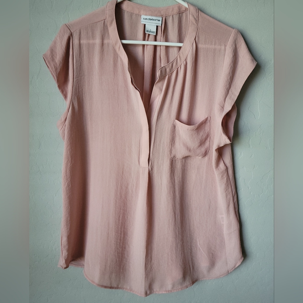Liz Claiborne Peach Blouse